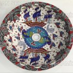 El Dekoru Çini Lavabo Fiyatları El Yapımı Çini Desenli Seramik Lavabolar El Yapımı Çini Lavabo Modelleri Fiyatları Porselen Lavabolar